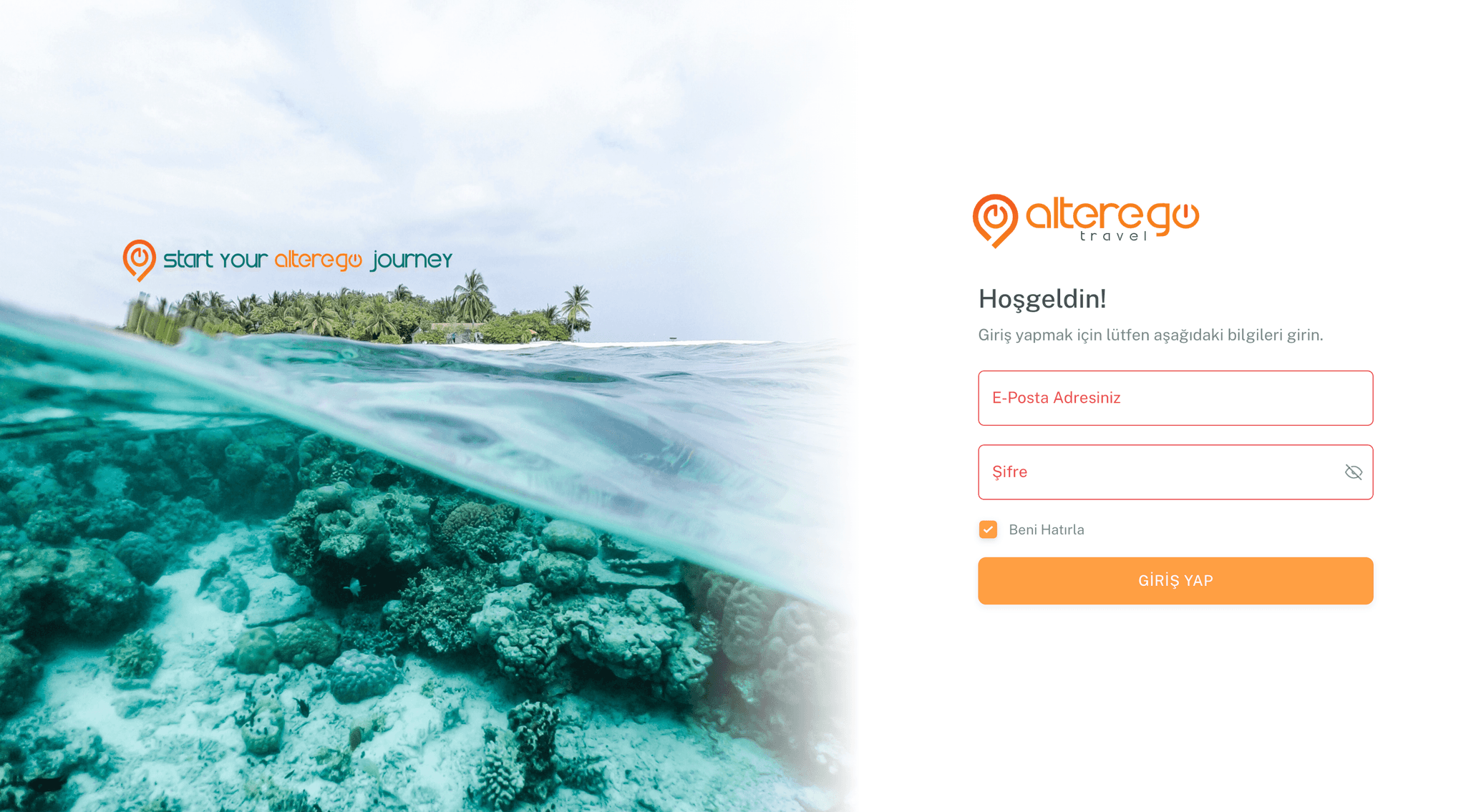 Screenshot of Alterego CMS project