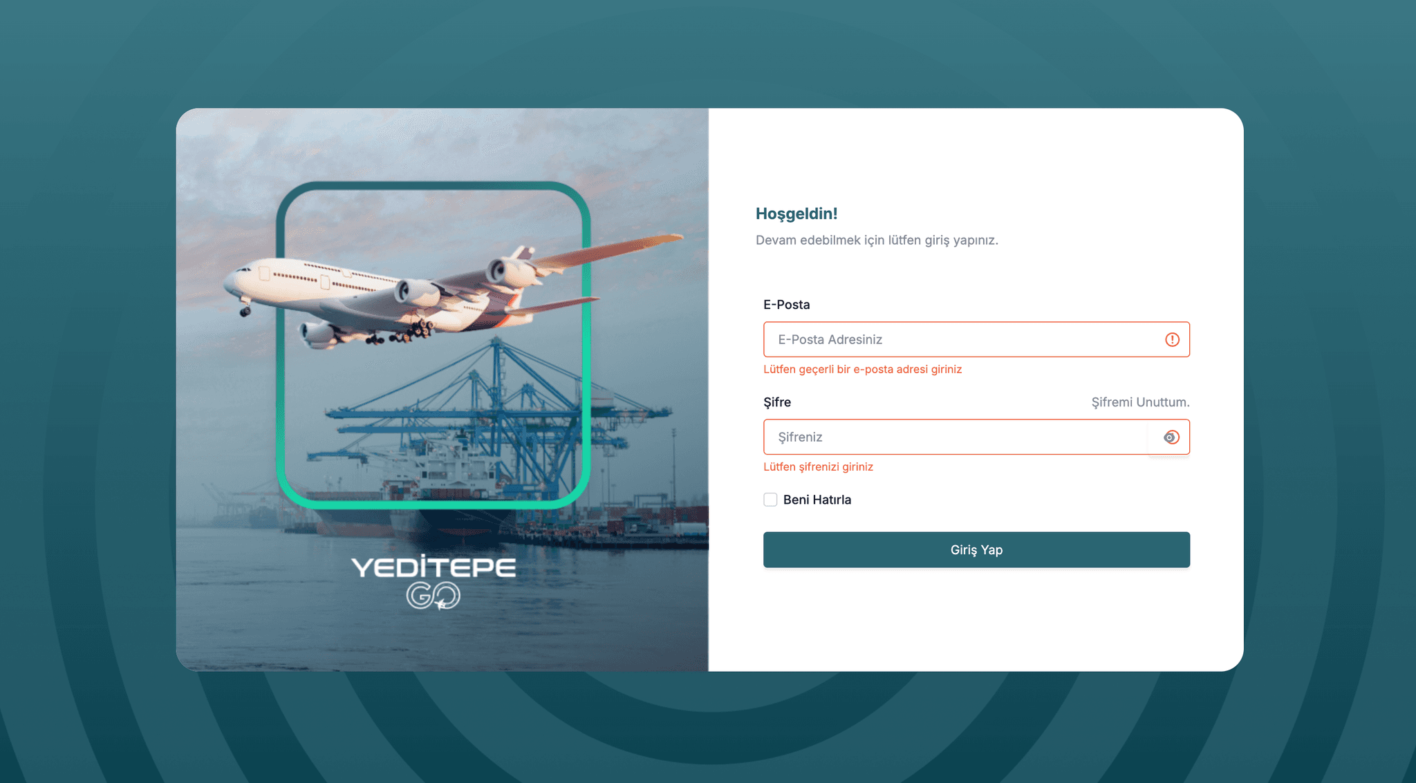 Screenshot of Yeditepe GO project