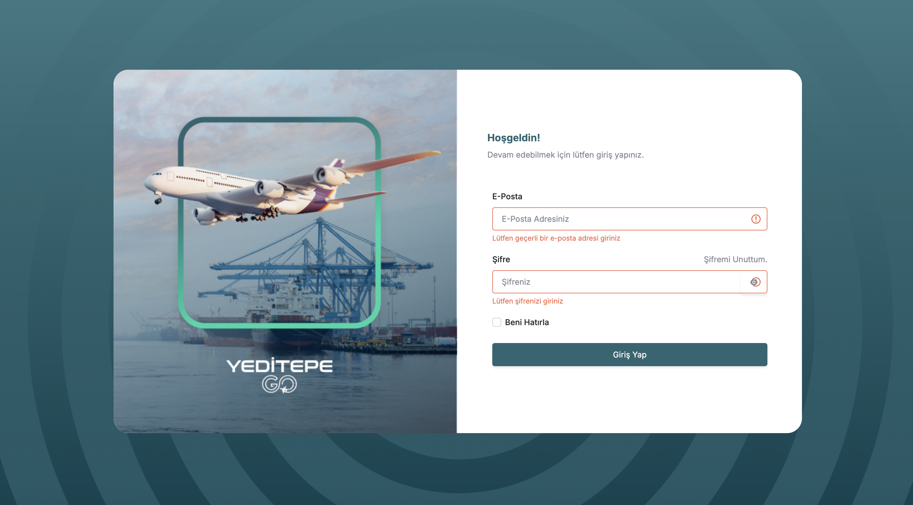 Screenshot of Yeditepe GO project